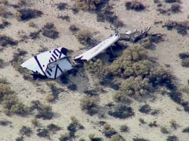 VIDEO: SpaceShipTwo was being used in a test flight over California's Mojave Desert.