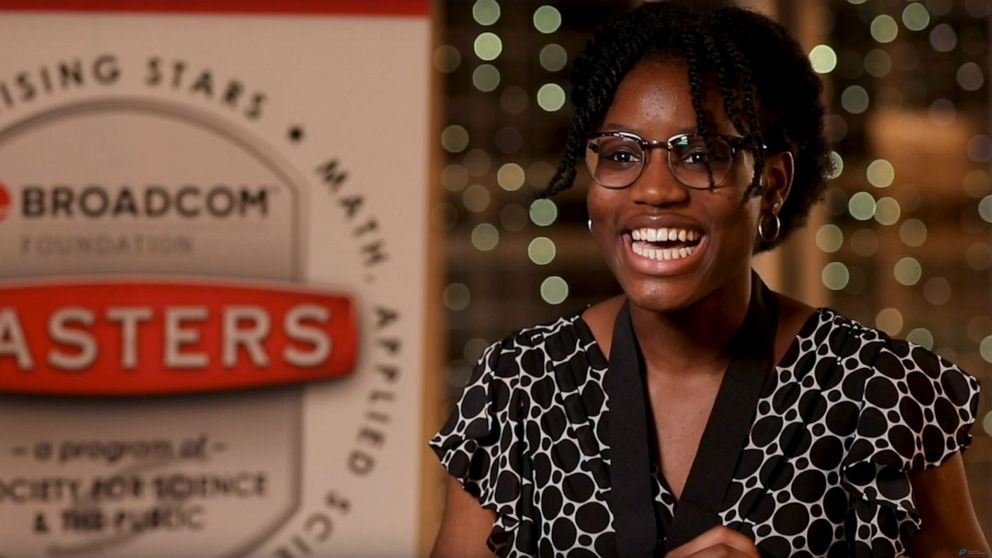 PHOTO: Lauren Ejiaga, 14, of New Orleans, Louisiana, won the $10,000 STEM Talent Award sponsored by the Department of Defense for her research on how current levels of ultraviolet light from the sun because of ozone depletion impact plant growth.