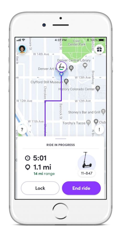 scooter uber app