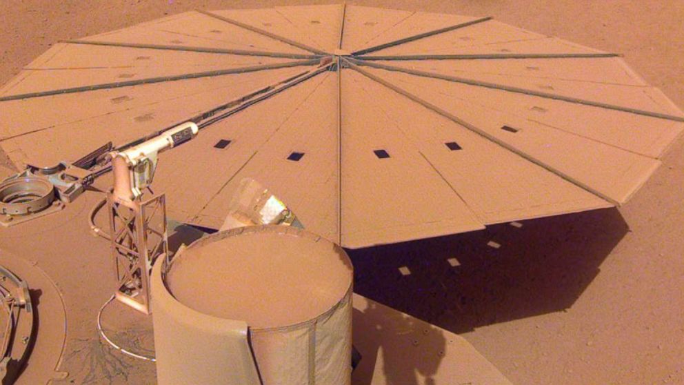 Mars lander losing power because of dust on solar panels - ABC News