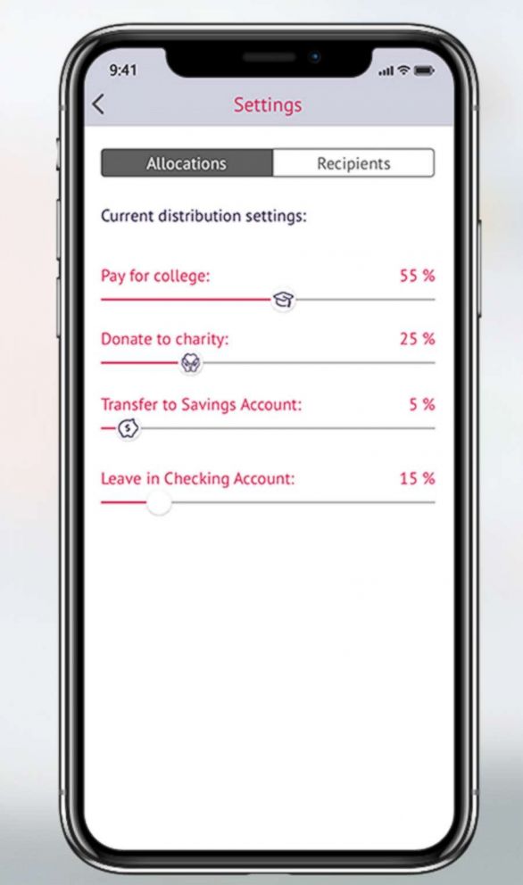 PHOTO: The Swoup app is intended to allow you to offset the cost of college or trade school, pay down student loans, donate to charity or simply save money.