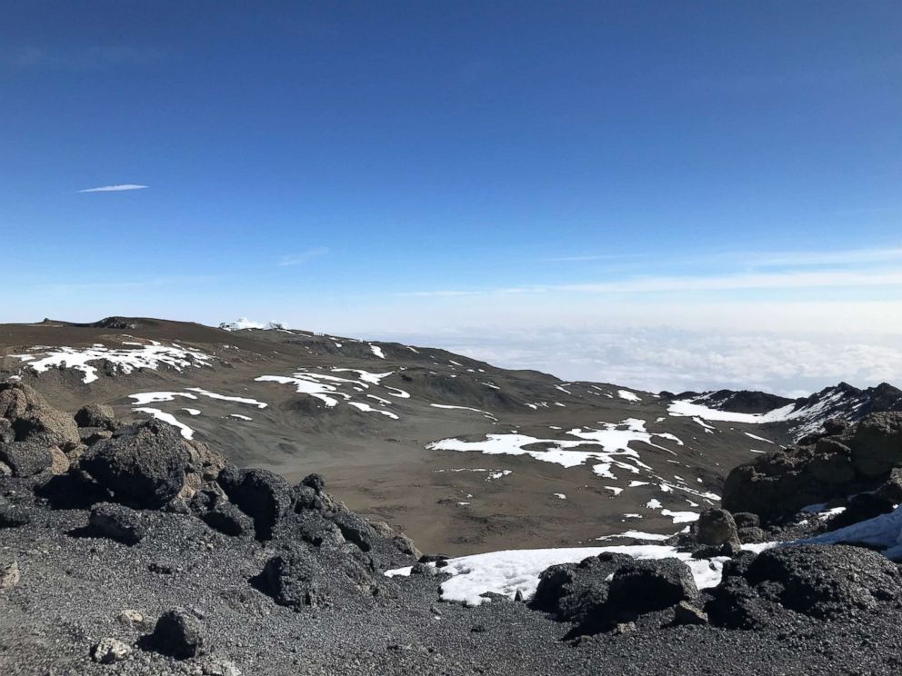 PHOTO: The crater at the peak of Mount Kilimanjaro, Tanzania, February 2019.