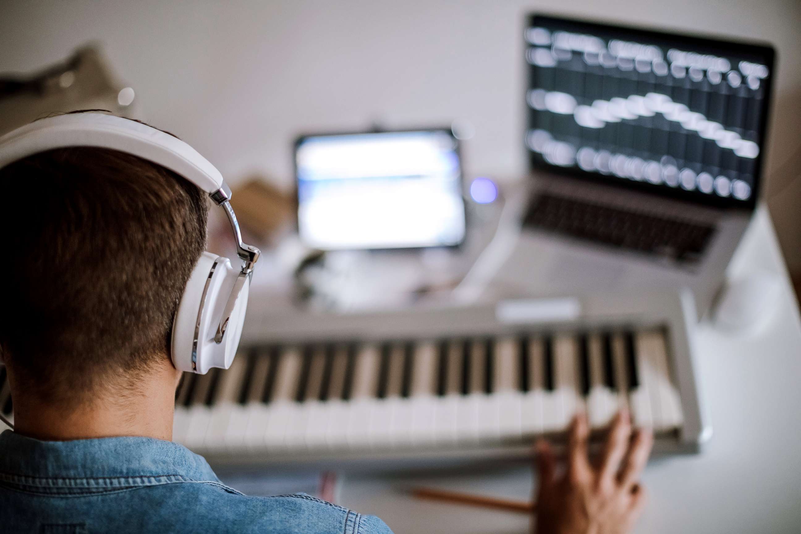 PHOTO: A musician composes music in this undated stock photo.