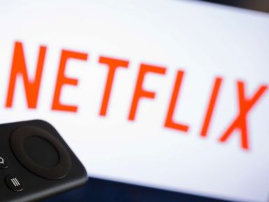 PHOTO: The logo of the media company Netflix can be seen on a TV, April 18, 2017, in Berlin. Netflix is one of the worlds largest streaming services.