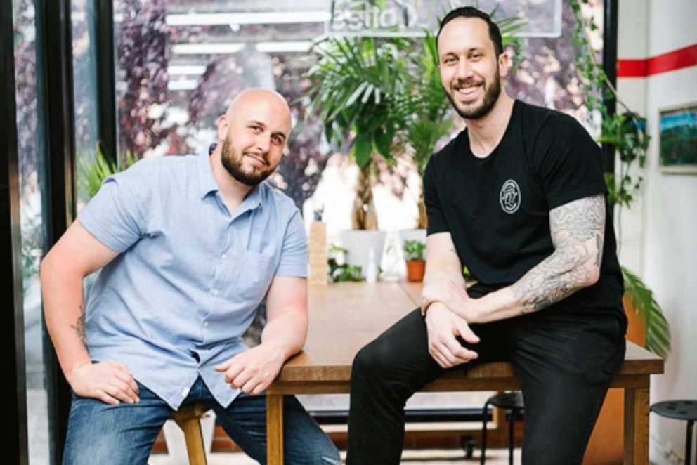 PHOTO: DAN and Nick Hunnewell were able to launch their dream of opening a local coffee shop with the help of NFTs.