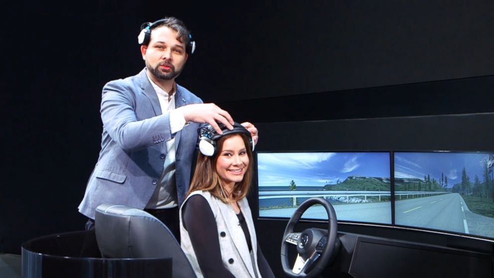 PHOTO: Japanese automaker Nissan unveiled new technology that will allow vehicles to interpret signals from a driver's brain.