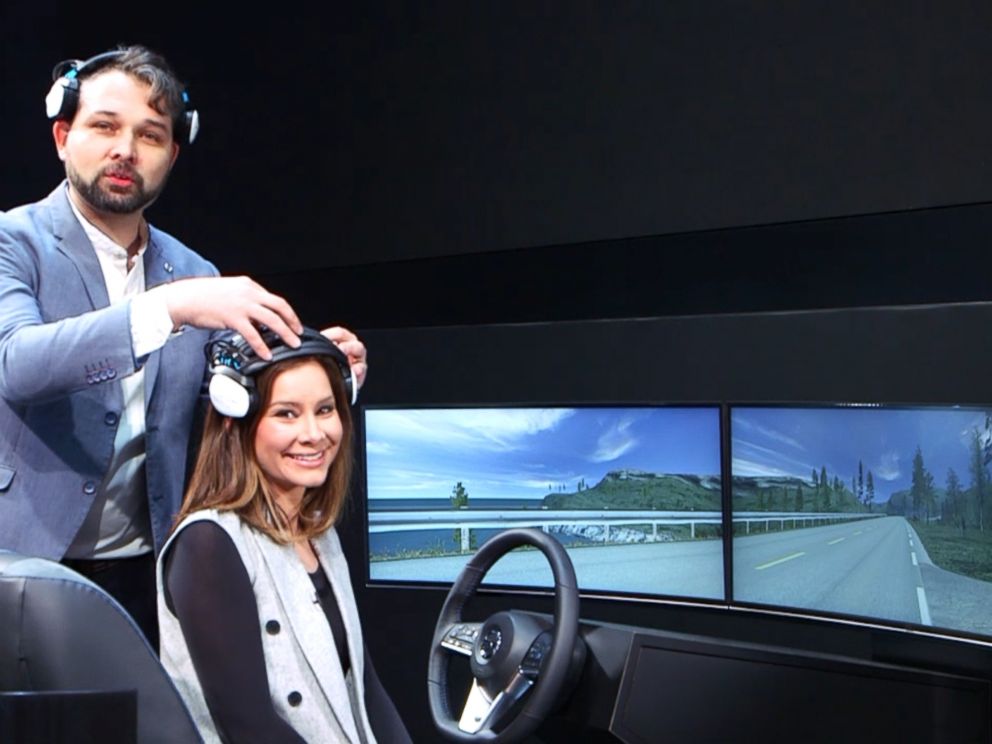 PHOTO: Japanese automaker Nissan unveiled new technology that will allow vehicles to interpret signals from a drivers brain.