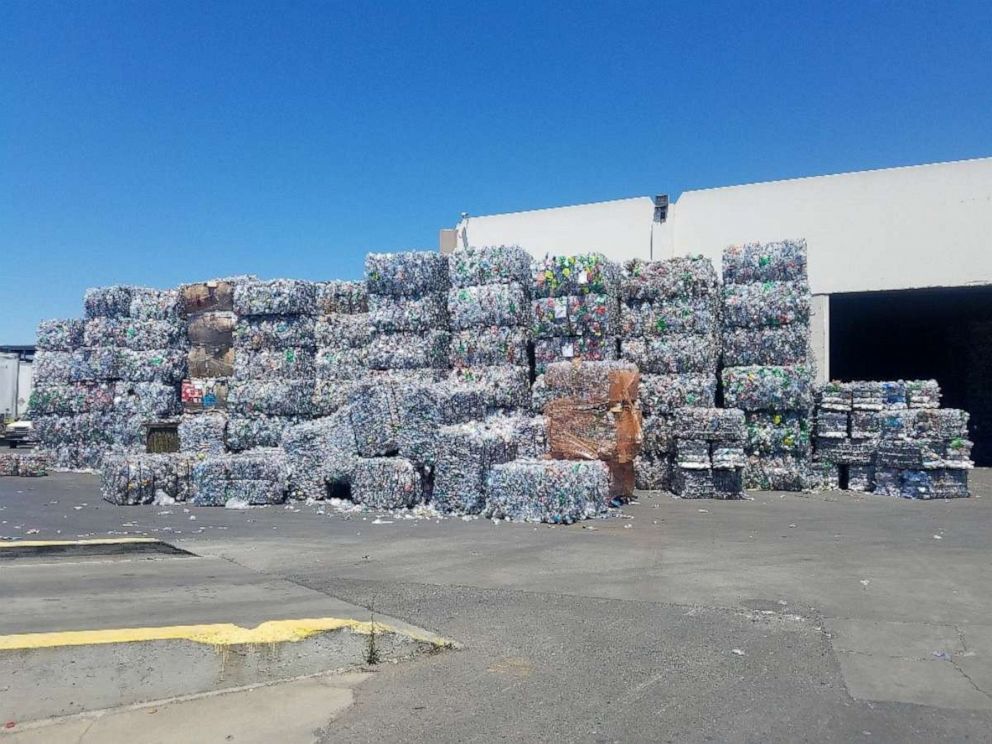 Why plastic is building up at recycling centers and catching fire - ABC News