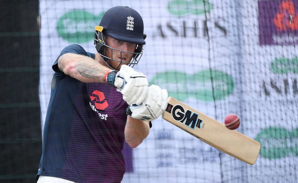PHOTO: Ben Stokes bats during at a match in Manchester, England, Sept. 3, 2019.