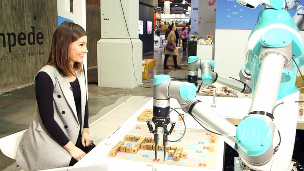 PHOTO: Taiwan's Industrial Technology Research Institute revealed on Monday a new companion robot that plays Scrabble with anyone willing to take on the challenge.