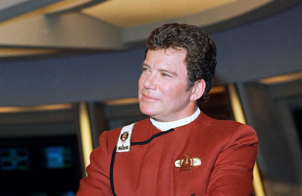 PHOTO: William Shatner, who portrays Capt. James T. Kirk, attends a photo opportunity for the film "Star Trek V: The Final Frontier."