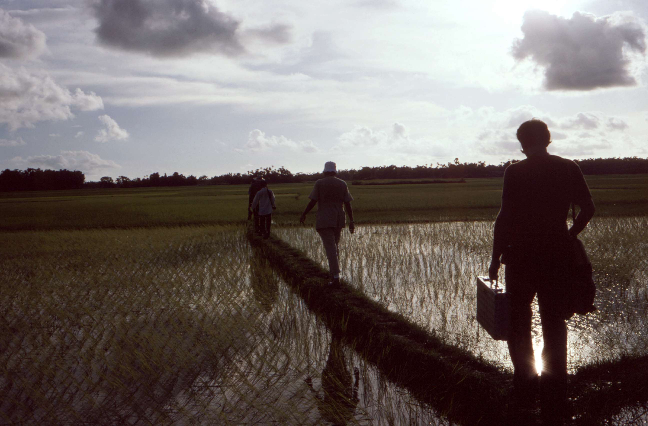 PHOTO: Depicted in this 1975 image are members of a smallpox eradication team on a three-day field training program in the Sylet District of northeastern Bangladesh.