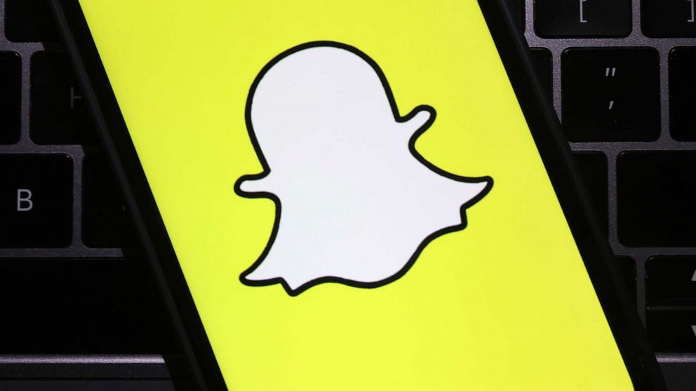 PHOTO: In this photo illustration, the Snapchat logo is displayed on a cell phone screen on Feb. 3, 2022, in San Anselmo, Calif.
