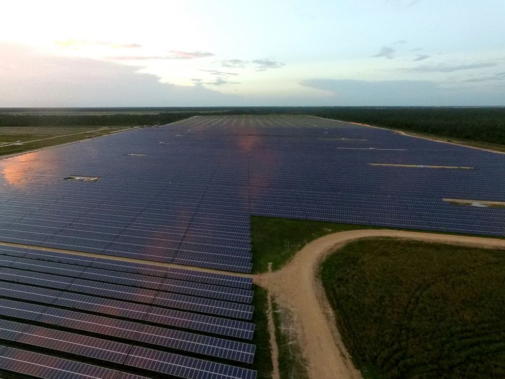 PHOTO: The 443 acre solar field that powers the Babcock Ranch.