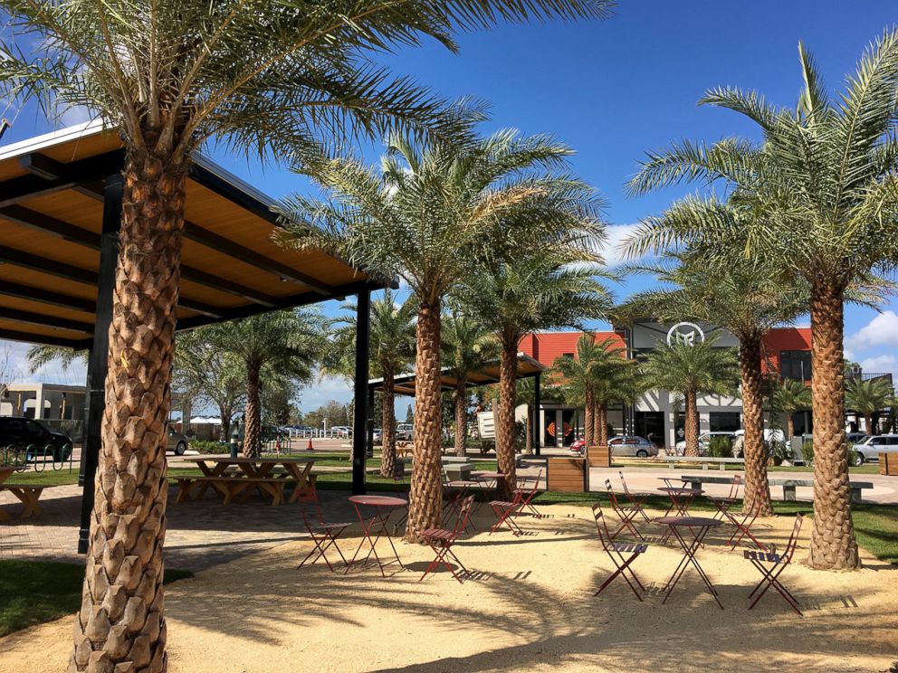 PHOTO: The outdoor area of the town center at the Babcock Ranch. 