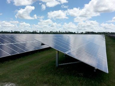 PHOTO:The solar field that was built to power Babcock Ranch.
