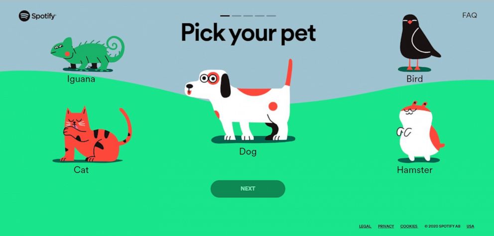 PHOTO: Spotify launched a new playlist feature for pet owners to stream music for their animals.
