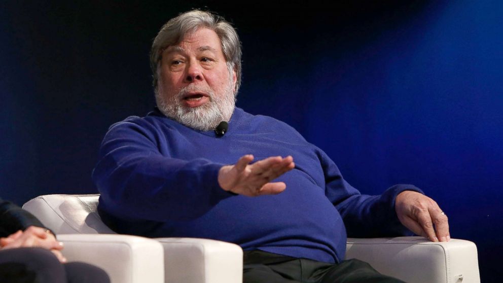 Co-founder of Apple Steve Wozniak addresses the audience during Science Channel's "Silicon Valley: The Untold Story" Screening at Computer History Museum, Jan. 17, 2018, in Mountain View, Calif.
