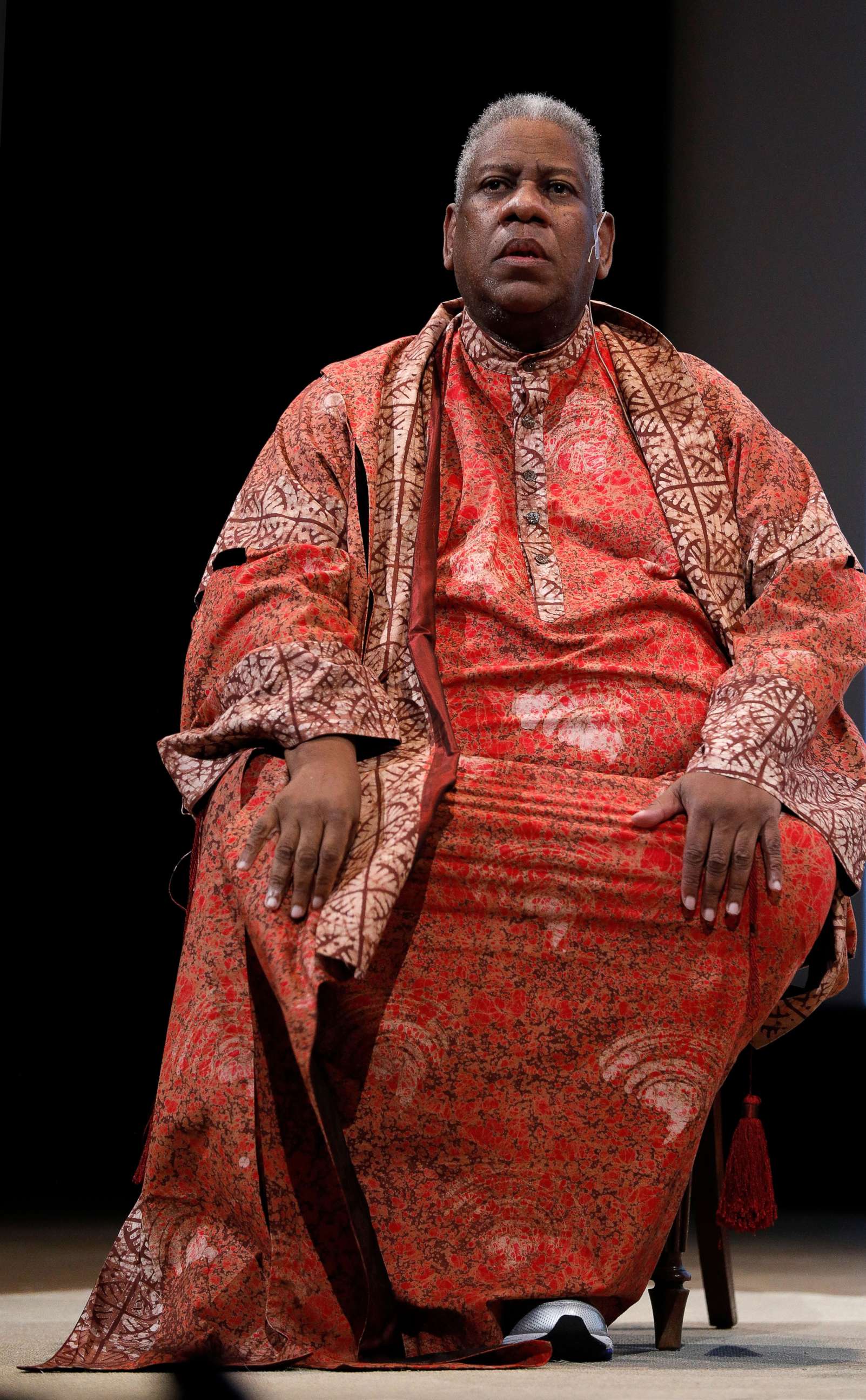 PHOTO: Vogue Contributing Editor Andre Leon Talley speaks regarding "Rei Kawakubo/Comme des Garcons: Art of the In-Between" during "Sunday At The Met: Andrew Bolton And Andre Leon Talley" at The Metropolitan Museum of Art, June 18, 2017, in New York City.