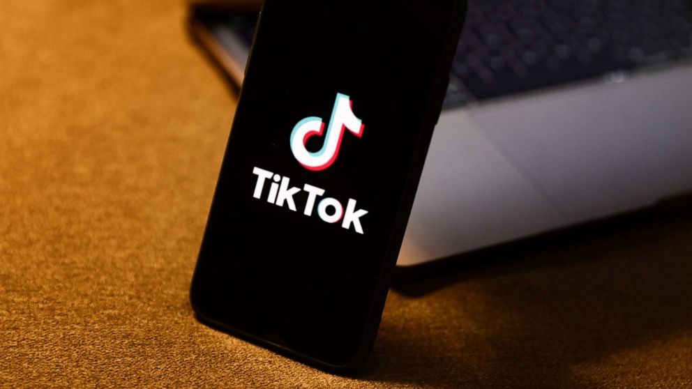 PHOTO: In this Aug. 10, 2022, file photo, the TikTok logo is displayed on a phone screen.