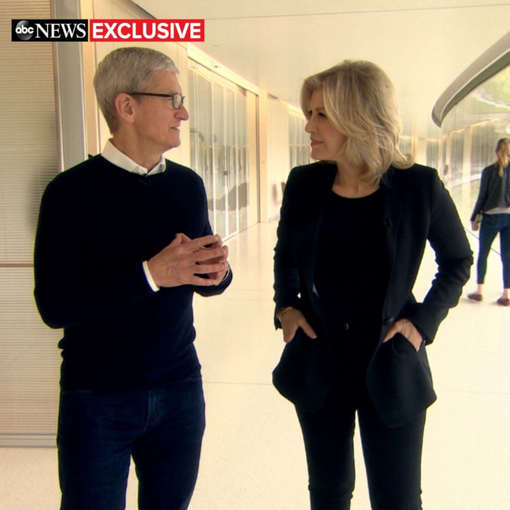 Tim Cook, CEO of Apple, sat down with ABC News' Diane Sawyer to discuss the importance of digital privacy, kids' relationship with tech and more.