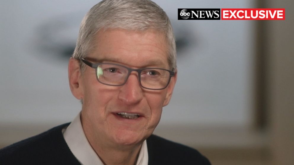 Tim Cook, CEO of Apple, sat down with ABC News' Diane Sawyer to discuss the importance of digital privacy, kids' relationship with tech and more.