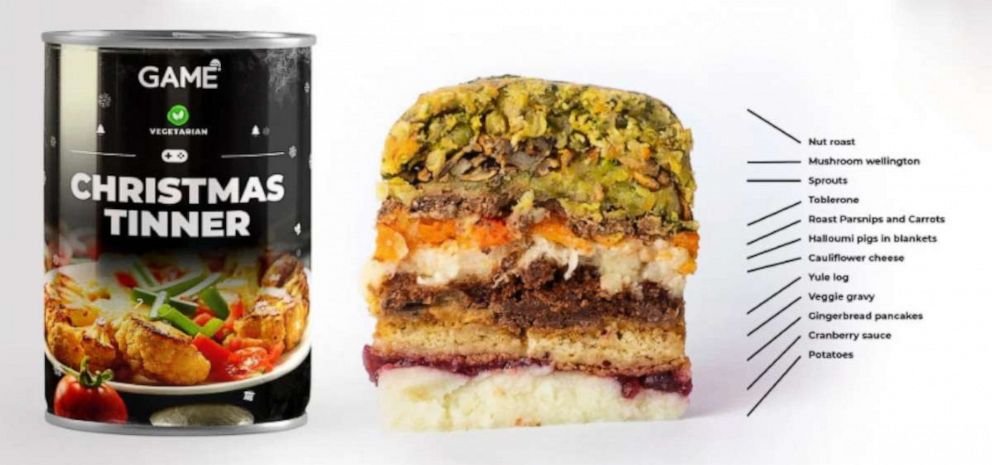 PHOTO: The "Christmas Tinner" is back - a 3-course meal in a tin for those hardcore gamers that don't want to leave their gaming chair on Christmas day. And due to popular demand, alternative options are now available for Vegan and Vegetarian gamers too. 