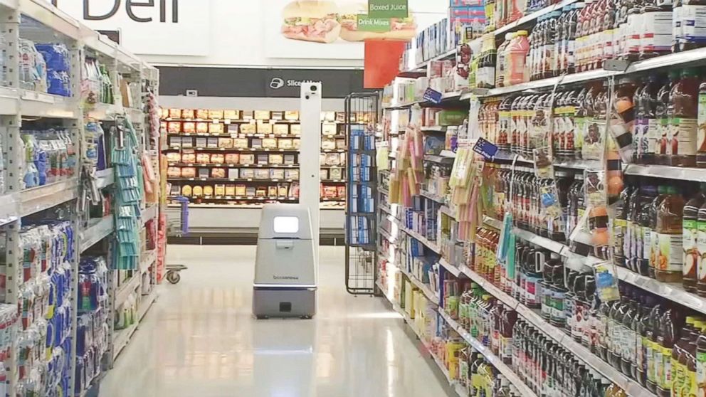 PHOTO: Walmart has started using autonomous robots to track store inventory in a pilot program that has left customers with mixed reactions.