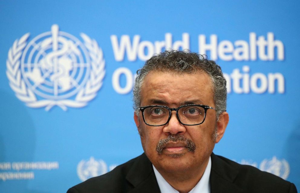 PHOTO: Director-General of the WHO Tedros Adhanom Ghebreyesus, attends a news conference on the coronavirus (COVID-2019) in Geneva, Switzerland, Feb. 24, 2020.