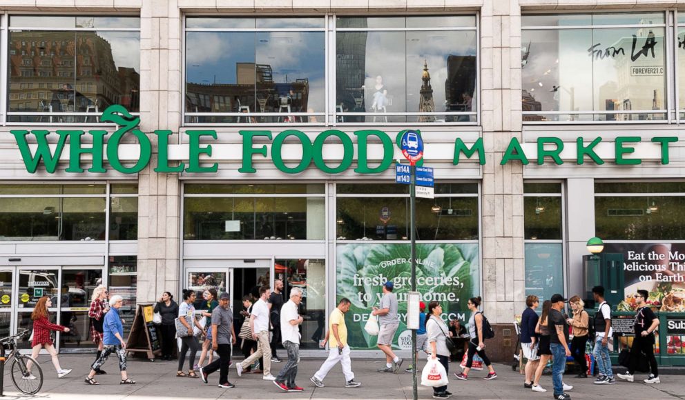 PHOTO: Whole Foods Market in Union Square in New York City is pictured on June 15, 2018.