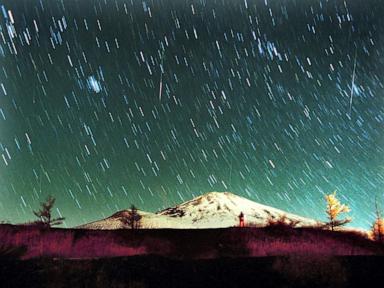 The Leonid meteor shower peaks as the supermoon wanes