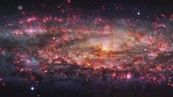 This handout provided by the European Southern Observatory shows a detailed, thousand-colour image of the Sculptor Galaxy captured with the MUSE instrument at ESO's Very Large Telescope (VLT). (ESO via AP)