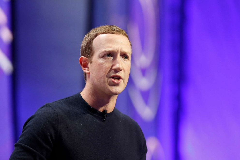 PHOTO: Mark Zuckerberg, chief executive officer and founder of Facebook Inc., speaks during the Silicon Slopes Tech Summit in Salt Lake City, Utah, Jan. 31, 2020.
