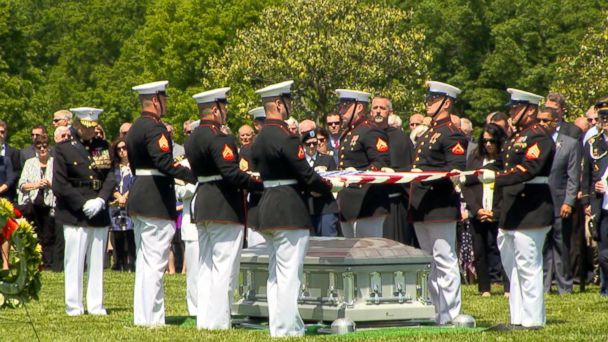 Video Missing Marine laid to rest nearly 50 years after plane shot down ...