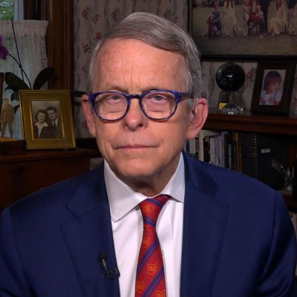 Watch: Ohio Gov. Mike DeWine dons Cleveland Browns mask in