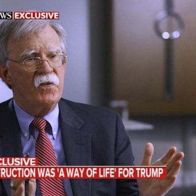 VIDEO: In new interview clip, Bolton says he could see 'evidence' of obstruction