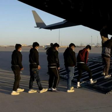 VIDEO: U.S. deploys military aircraft to border for deportations