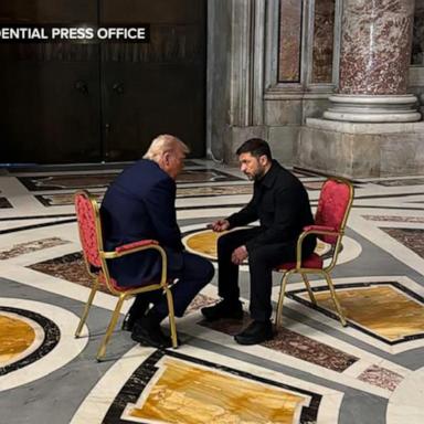 VIDEO: Trump meets with Zelenskyy after pushing a controversial peace plan