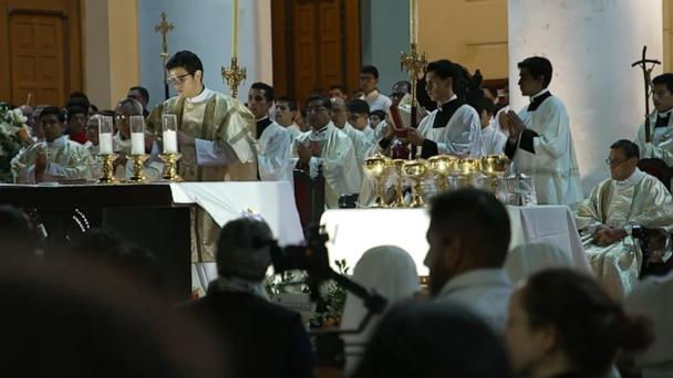 Chiclayo residents celebrate the selection of Pope Leo XIV