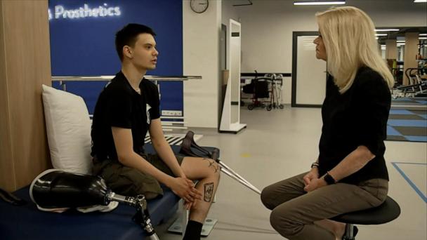 Ukraine war veteran runs 5k one week after receiving a prosthetic leg