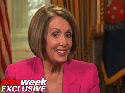 Video of Nancy Pelosi on This Week with Elizabeth Vargas.