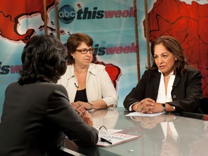 Daisy Khan and Rabbi Joy Levitt appear on "This Week with Christiane Amanpour."