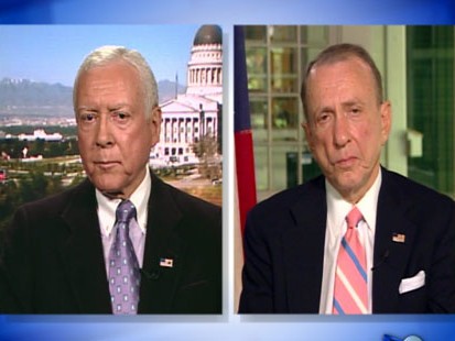 VIDEO: Sens. Arlen Specter and Orrin Hatch go head-to-head over health care reform.