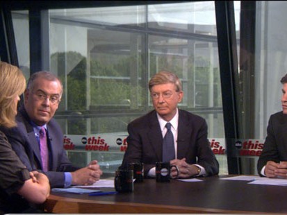 VIDEO: George Will, Donna Brazile, Arianna Huffington, David Brooks and Paul Krugman.