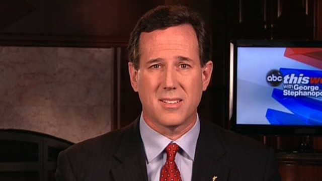 VIDEO: The GOP presidential candidate challenges Mitt Romney for the nomination.