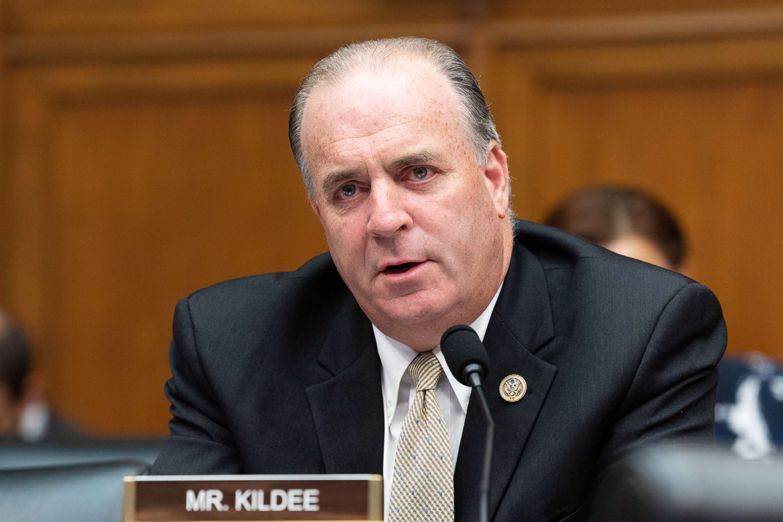 PHOTO: U.S. Representative Dan Kildee at a hearing of the House Financial Services Committee on Capital Hill, June 27, 2018.