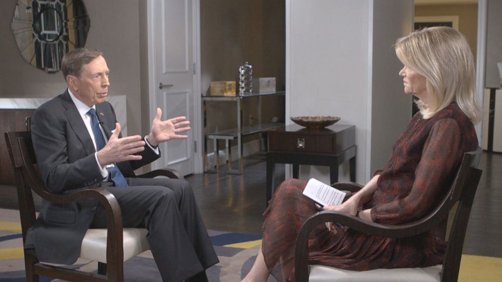 PHOTO: Chief Global Affairs Correspondent Martha Raddatz interviews former CIA Director Gen. David Petraeus on "This Week."