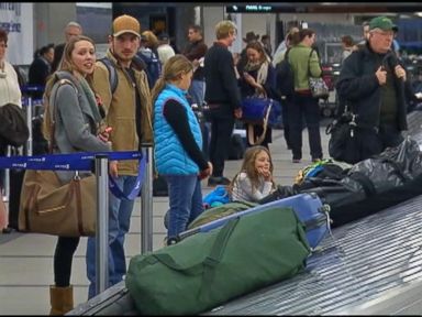 VIDEO: United Airlines passengers at Denver International Airport were forced to wait hours for their luggage, and the airline points the finger at a new baggage handling contractor.