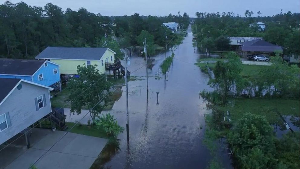 Drone View: Tropical Storm Cindy Makes Landfall Along Gulf Coast Video ...