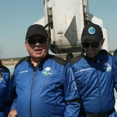 VIDEO: William Shatner and crew detail trip to space